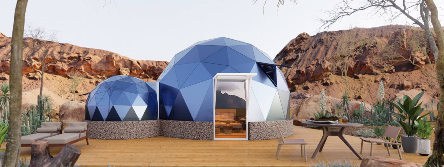 沈北新区球形智能光伏玻璃星空房